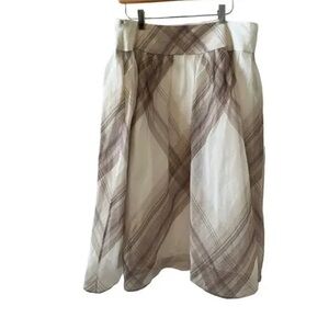 Vintage Pure silk Talbots plaid skirt